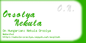 orsolya nekula business card